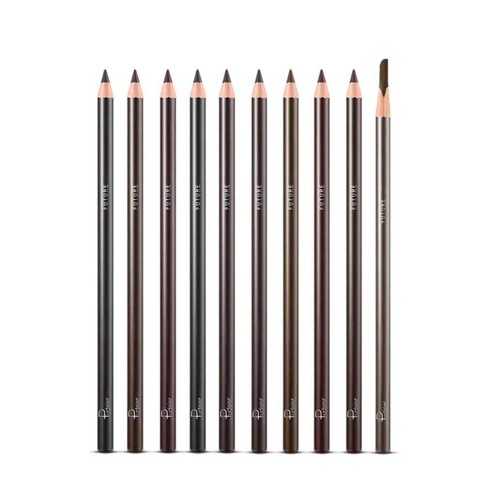

10 Color Eyebrow Pen Waterproof Long Lasting Hard Head Pencil Eyebrow Pencil Professional Eye Brow Cosmetics Makeup Tool