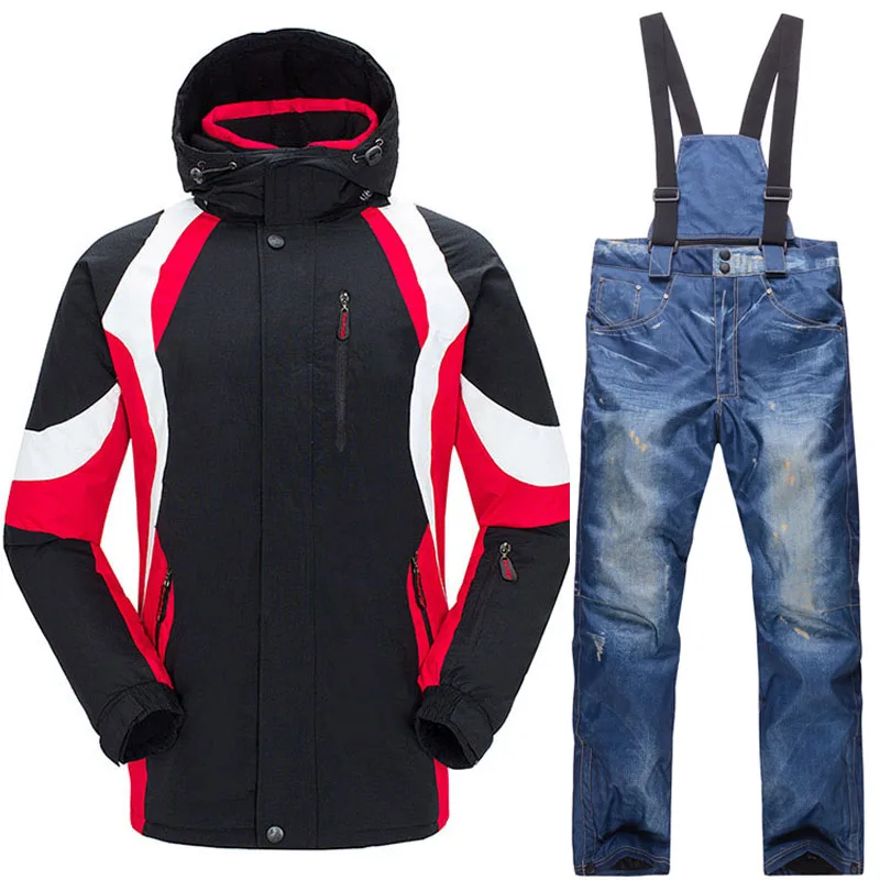 DHL Free shipping Top Quality Ski Jackets Suit Men Waterproof Thermal Snow Mountain Skiing 