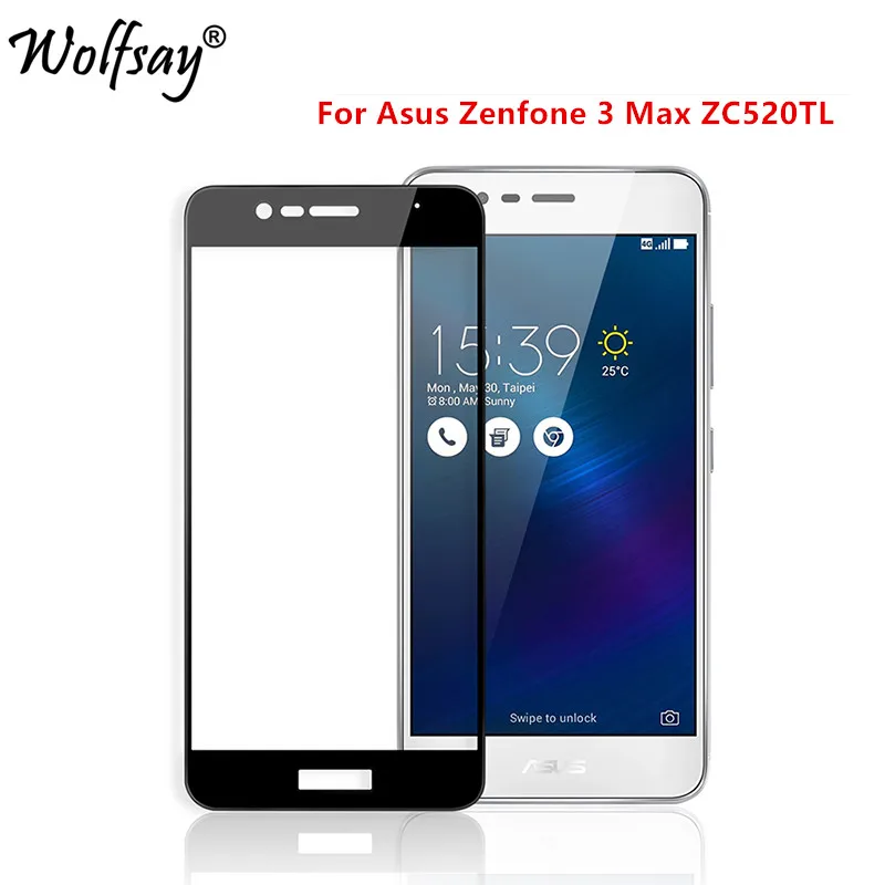

2PCS Screen Protector For Asus Zenfone 3 Max ZC520TL Glass Tempered Glass For Asus Zenfone 3 Max ZC520TL Glass Full Cover Film