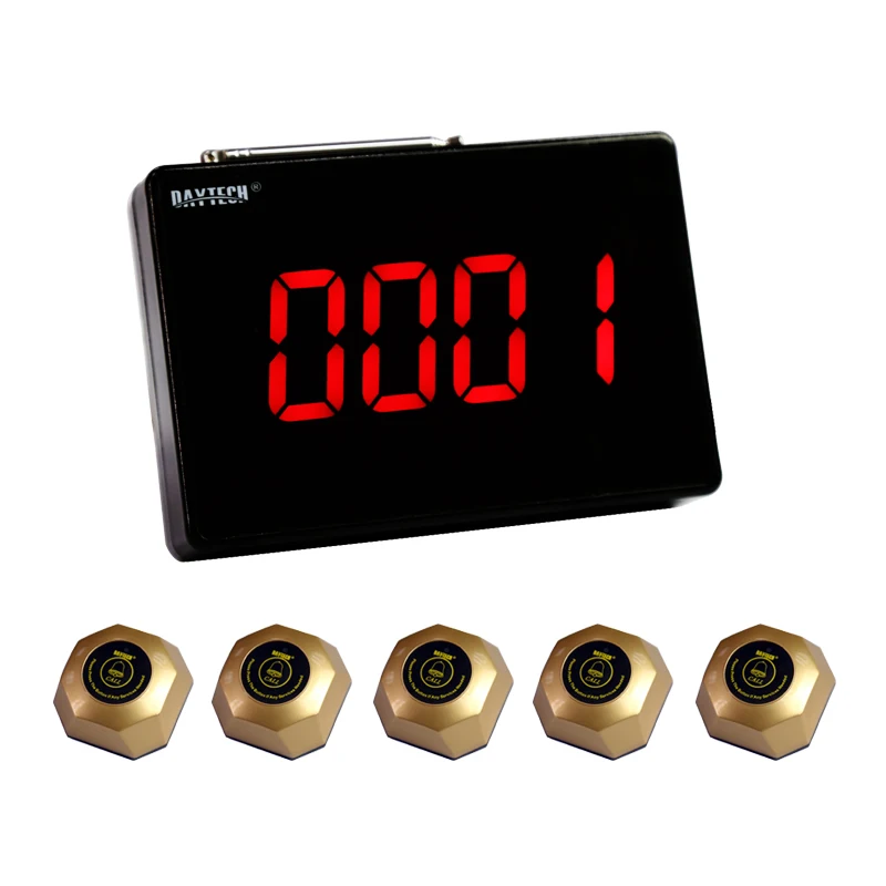 Пейджер DAYTECH система вызова Беспроводная пейджер для ресторанов настольный