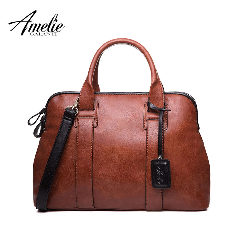 AMELIE GALANTI Women Handbags Casual Top-Handle Bags High Quality PU Leather