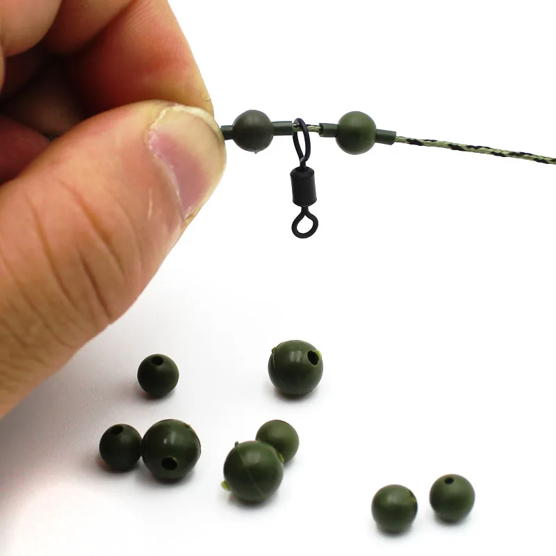 

100Pcs Carp Fishing Rubber Shock Beads Terminal End Tackle Stop Accessories Carp Fishing Beads Hair Rig Carp Fishing Accessories