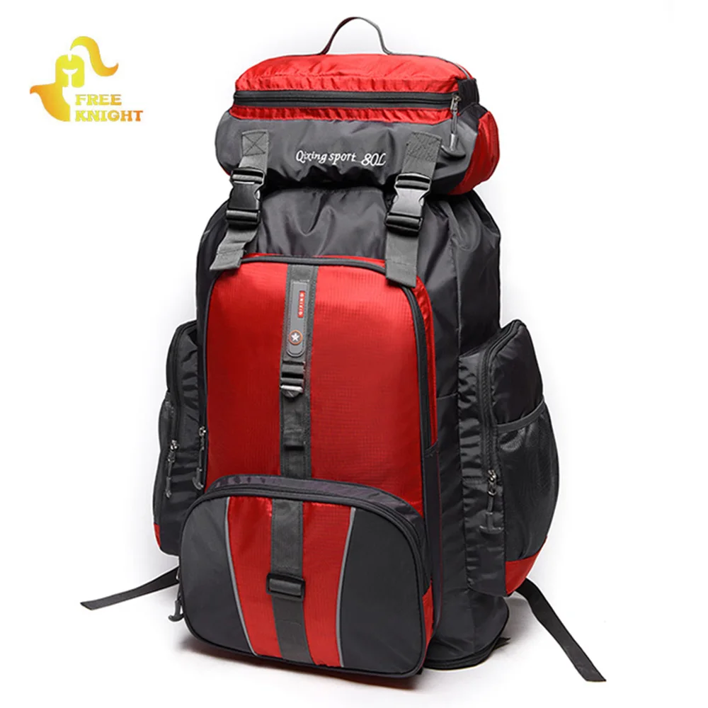 

Free Knight 80L Large Capacity Climbing Hiking Backpack Waterproof Camping Mountaineering Backpack Sport Travel Bag