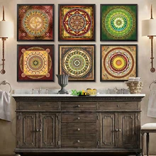 Venda quente Chinês Tradicional Thangka Pintura Da Lona Pictures Parede Pictures Para Sala de estar Decoração de Casa Arte Da Parede Sem Moldura