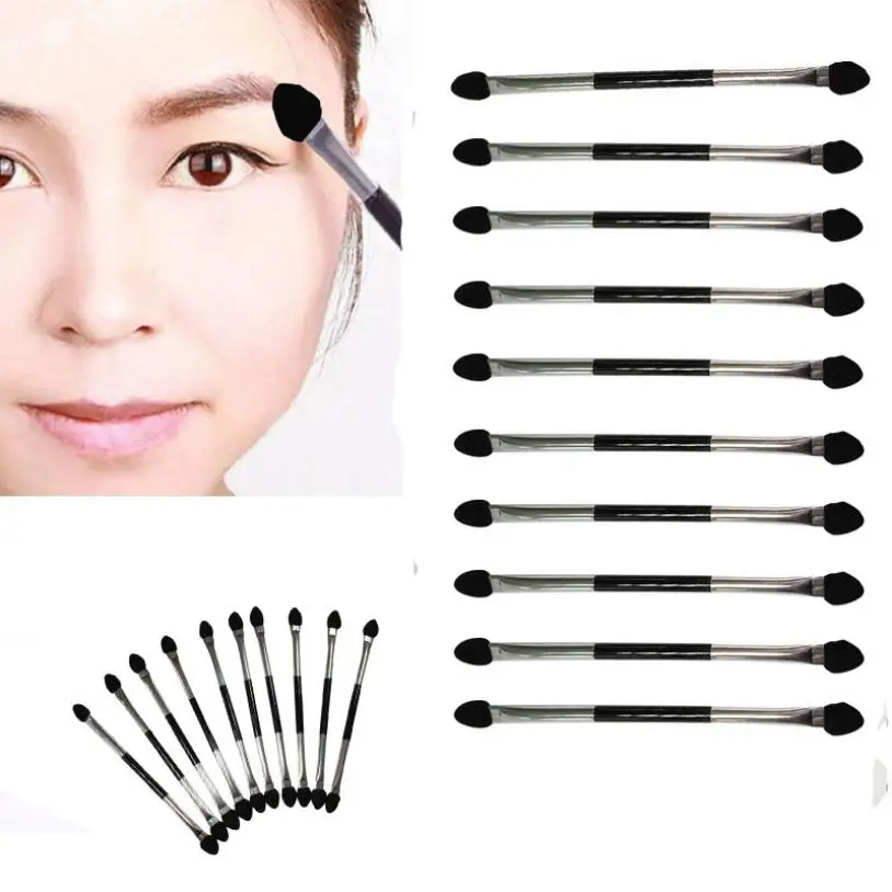 10Pcs set Makeup Double end font b Eye b font font b Shadow b font Brush