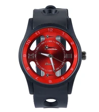 Luxury Men Black Large Case Watch Men Quartz Movement PU Strap Clock Man Sports Watches Women Fashion Casual Wristwatches