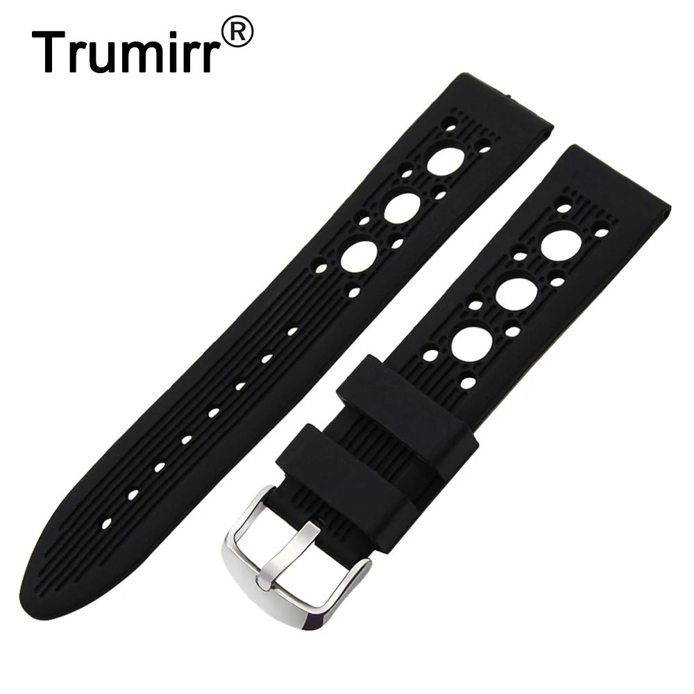 19mm 20mm 21mm 22mm 23mm 24mm Silicone Rubber Watchband Universal Watch