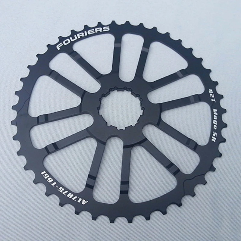 1 шт. Fouriers CNC одноцепное кольцо Велосипедное кольцо Звездочка 40T 42T для 10S H I M A N O кассеты