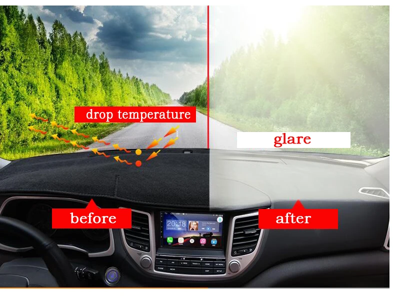 Приборная панель автомобиля покрывает коврик для Ford Mondeo 2013 лет левосторонний