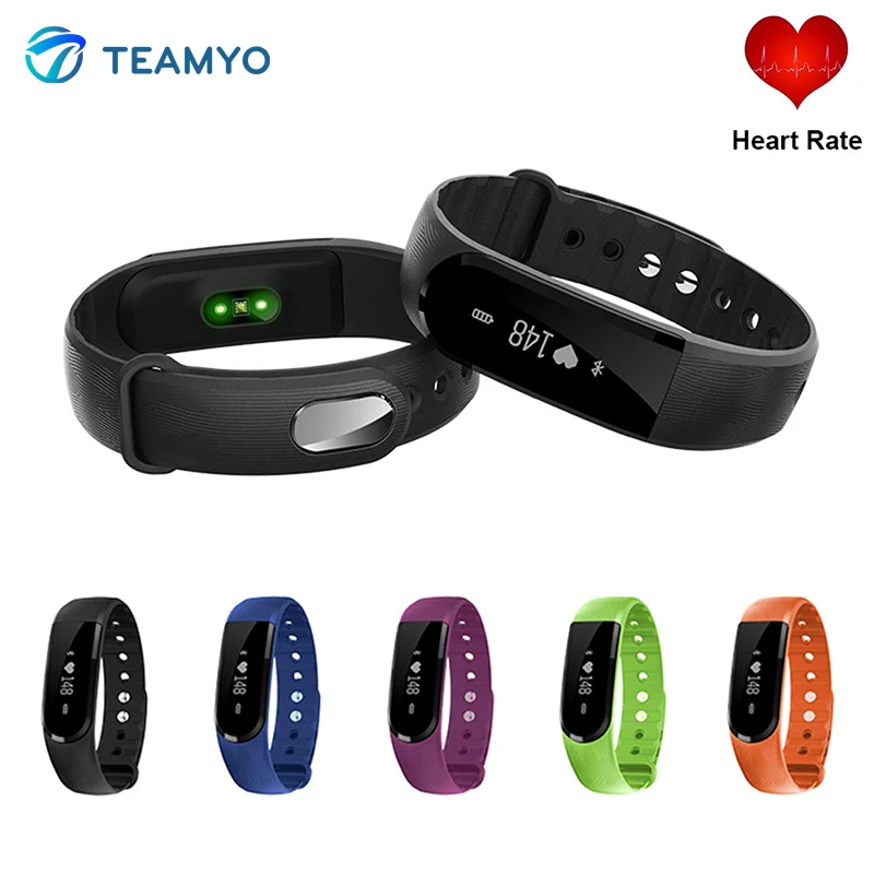 New ID101HR Smart Band ID101 Wrist Bracelet fitness tracker heart rate monitor c
