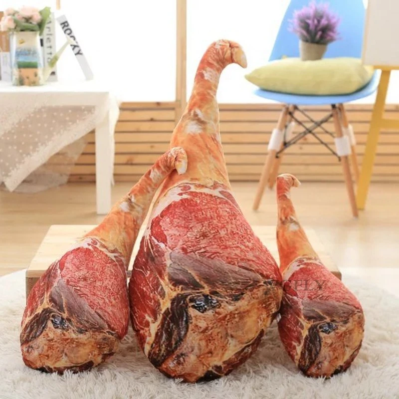 

Simulation Ham Personality DIY decoration window display Pillow child doll Cushion spoof funny Pig leg gift Meat market