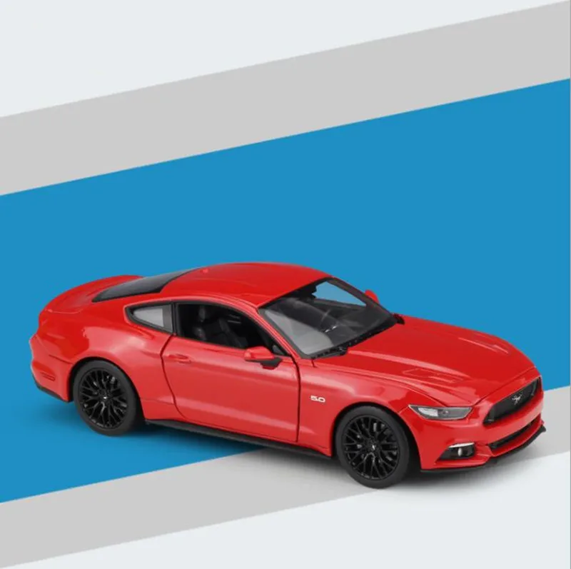 1:24 передовая игрушечная машинка из сплава, Ford mustang GT, литая металлическая модель, 2 двери, Игрушечная машина, драгоценная Коллекционная модель