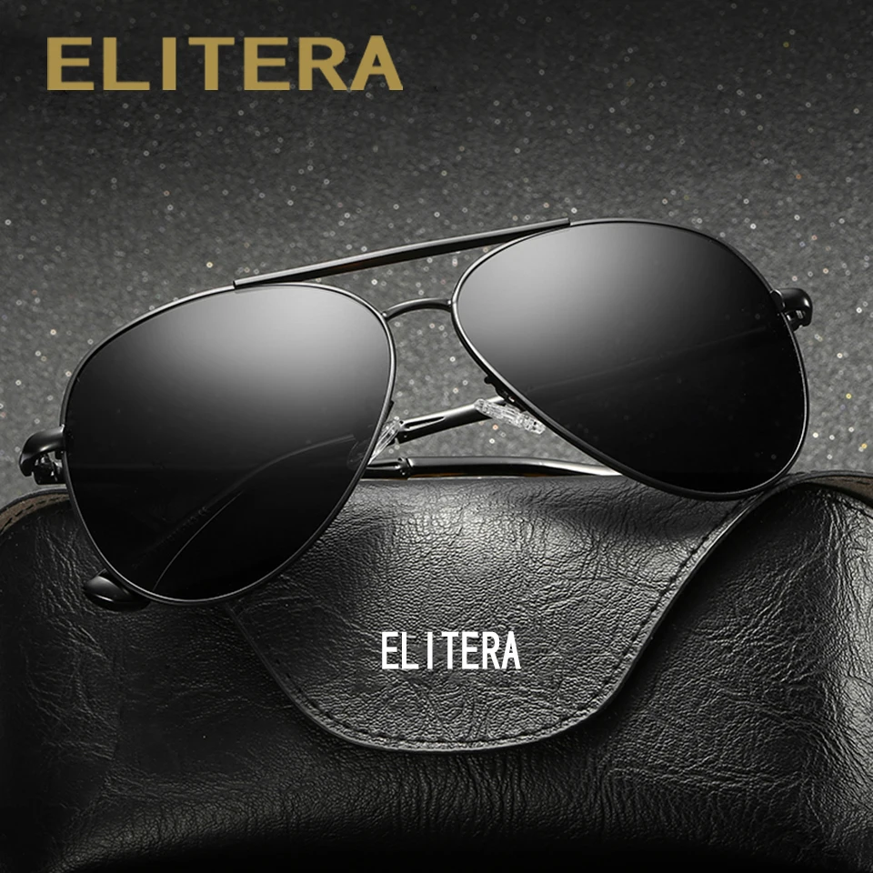 ELITERA высокое качество фирменный дизайн пилот солнцезащитные очки для мужчин