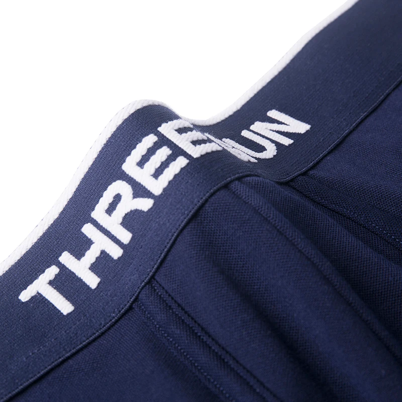 THREEGUN быстросохнущие мужские трусы боксеры шелковистые Модальные спортивные