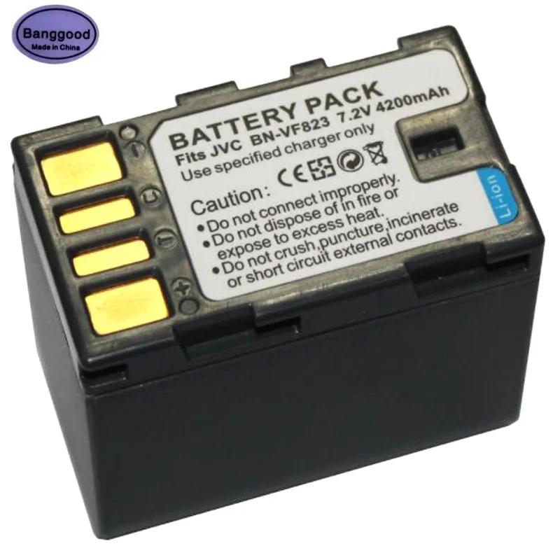 

7.2V 4200mAh BN-VF823 BN-VF823U Camera Battery Pack For JVC BN-VF815 BN-VF808 GR-D771 GZ-HD7 GZ-MG575 GZ-MG555 GR-D750 GR-D760