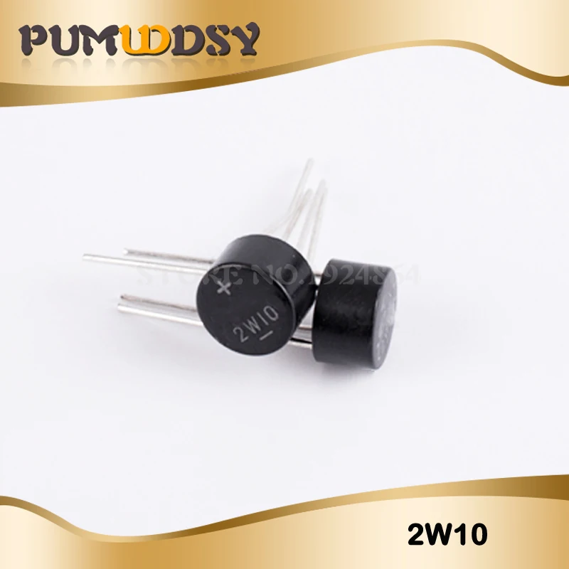 

10PCS 2W10 2A 1000V DIP-4 DIP4 bridge rectifier new and original IC