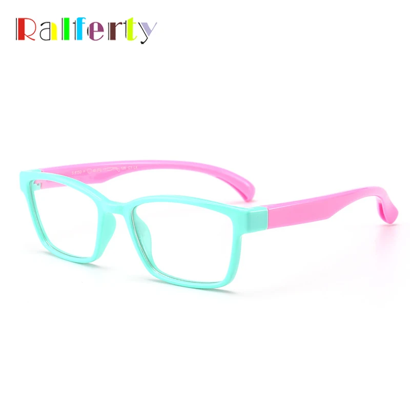 

Ralferty High Quality Kids Flexible Square Glasses Frame Child Eyewear Frames Eyeglasses For Myopia Prescription Girl Boy K8150