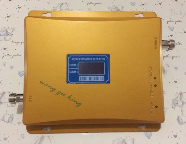 LCD Display !!! GSM 900Mhz DCS 1800MHz Dual Band Signal Booster  GSM DCS Mobile Phone Signal Repeater + Power Adapter