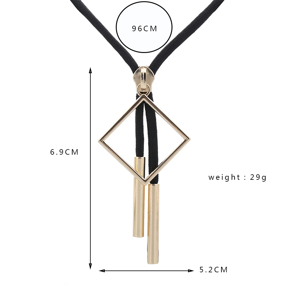 Подходящая Женская веревочная цепочка, эффектное ожерелье для свитера, s& Кулоны с треугольником и квадратным ожерельем для женщин, ювелирное изделие SP083