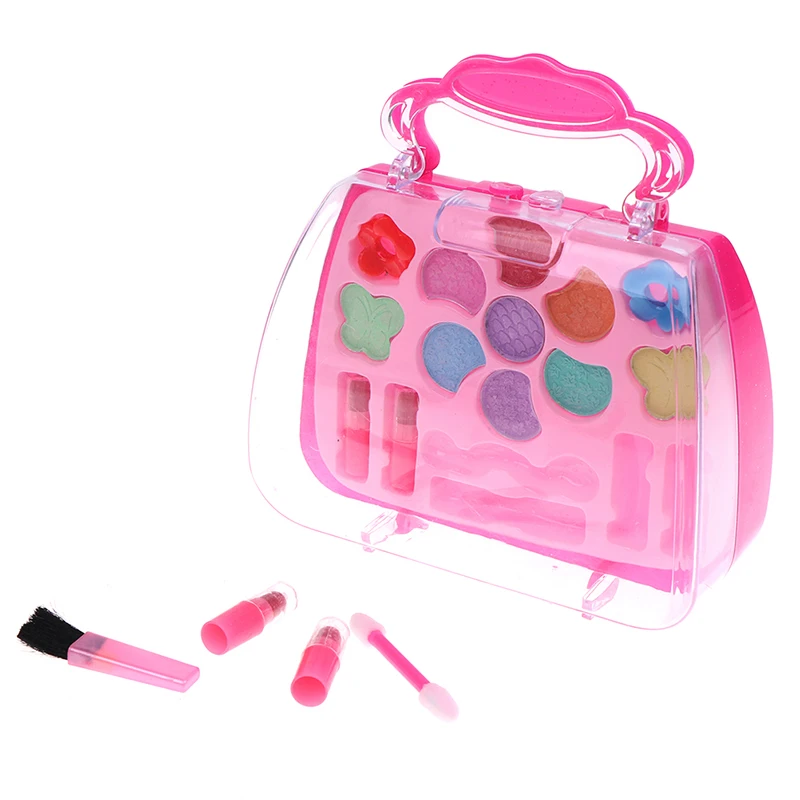 Высокое качество принцесса игрушки девушка набор чемодан косметический ролевые игры комплект детский подарок инструменты для макияжа