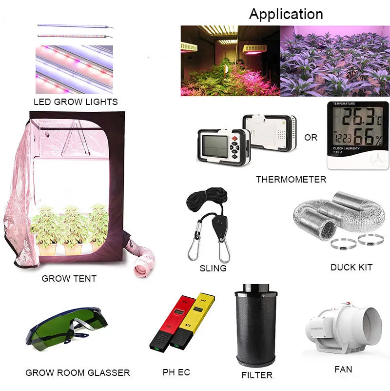 

Artoo 2500W LED Bars Grow Lights Grow Tent Kits for indoor planting