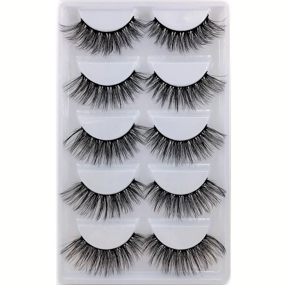 

NEW 1 box 3D Mink Fake eyelashes Natural False Eyelashes Mink Lashes Soft Eyelash Extension Makeup Kit Cilios