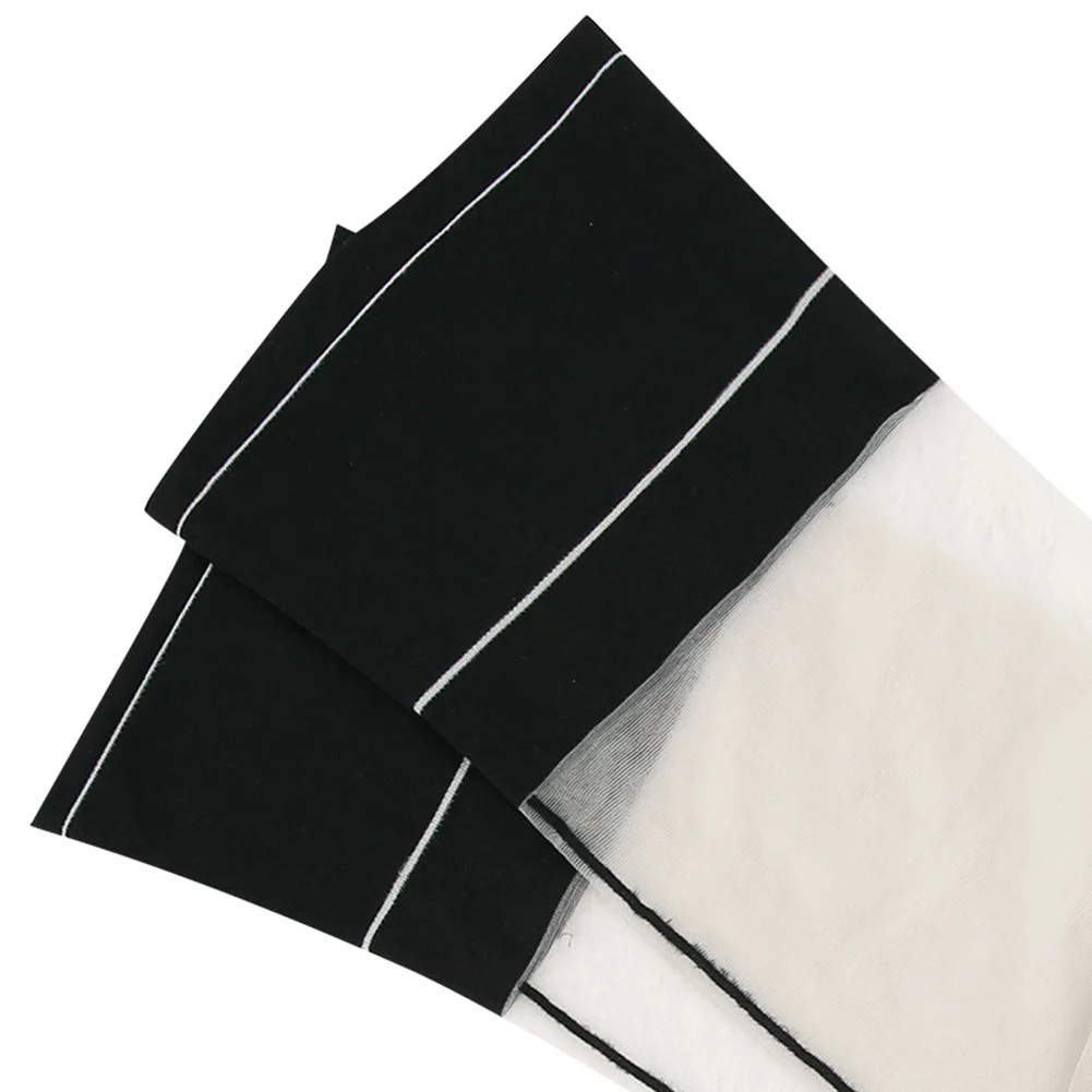 See-through Color Block Sexy Over Knee Socks Women Sheer Stockings for Honeymoon See-through Color Block Sexy Over Knee Socks Women Sheer Stockings for Honeymoon