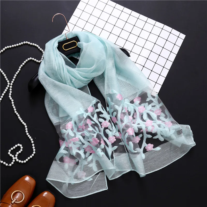 Бренд хиджаб летние женские шарфы мягкие длинные шелковые шарфы с принтом женские шали и накидки дизайнерские пашмины бандана пляжные палантины