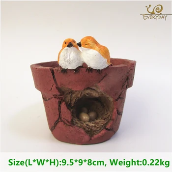 

Everyday Collection Garden Ornament Frog Flowerpot Bonsai Outdoor Planter Decoration Round Red Clay Flower Pots