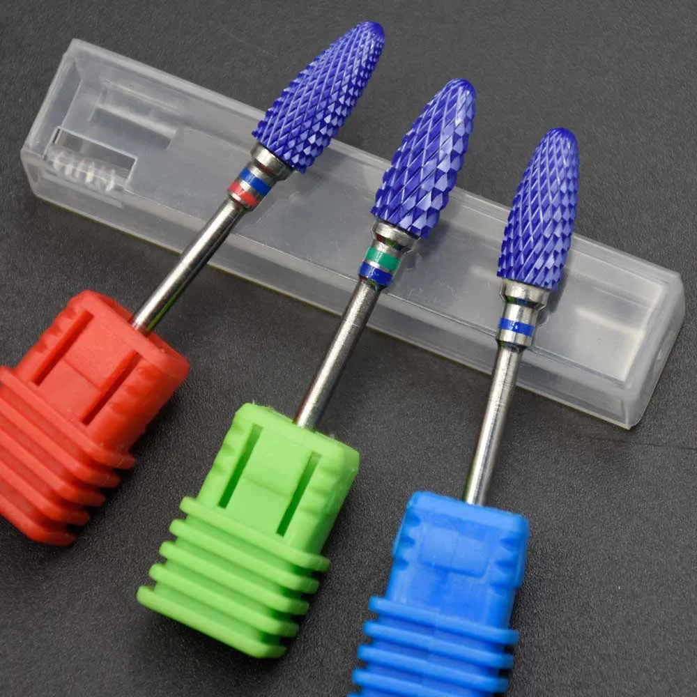 

1pcs Ceramic Nail Drill Bit Pedicure Machine Remove Nail Calluses Bit Manicure Mill Cutter Electric Drill 3/32" Shank Nail Tools