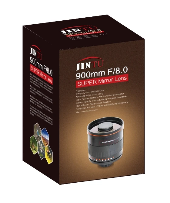 JINTU 900 мм f/8 зеркальный супер телеобъектив ручной фиксации фокусировки для sony Alpha A900 A700 A300 A200 A100 DSLR камеры