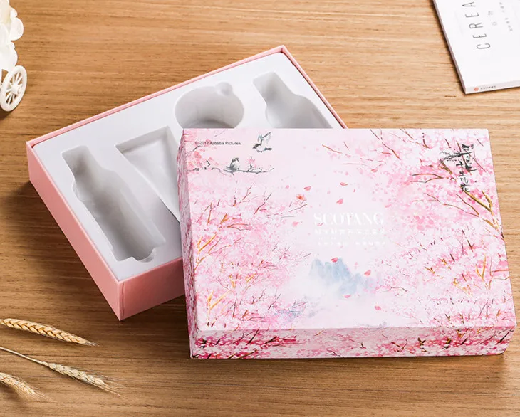 

Fashion custom OEM made paper gift box packaging with EVA foam insert,CMYK printing Magnetic packaging box ---PX10124