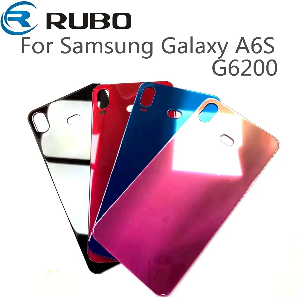 

For Samsung Galaxy A6S G620 Back Battery Glass Cover Rear Door Housing Case Replacement For Samsung A6S Battery Cover Rear Glass