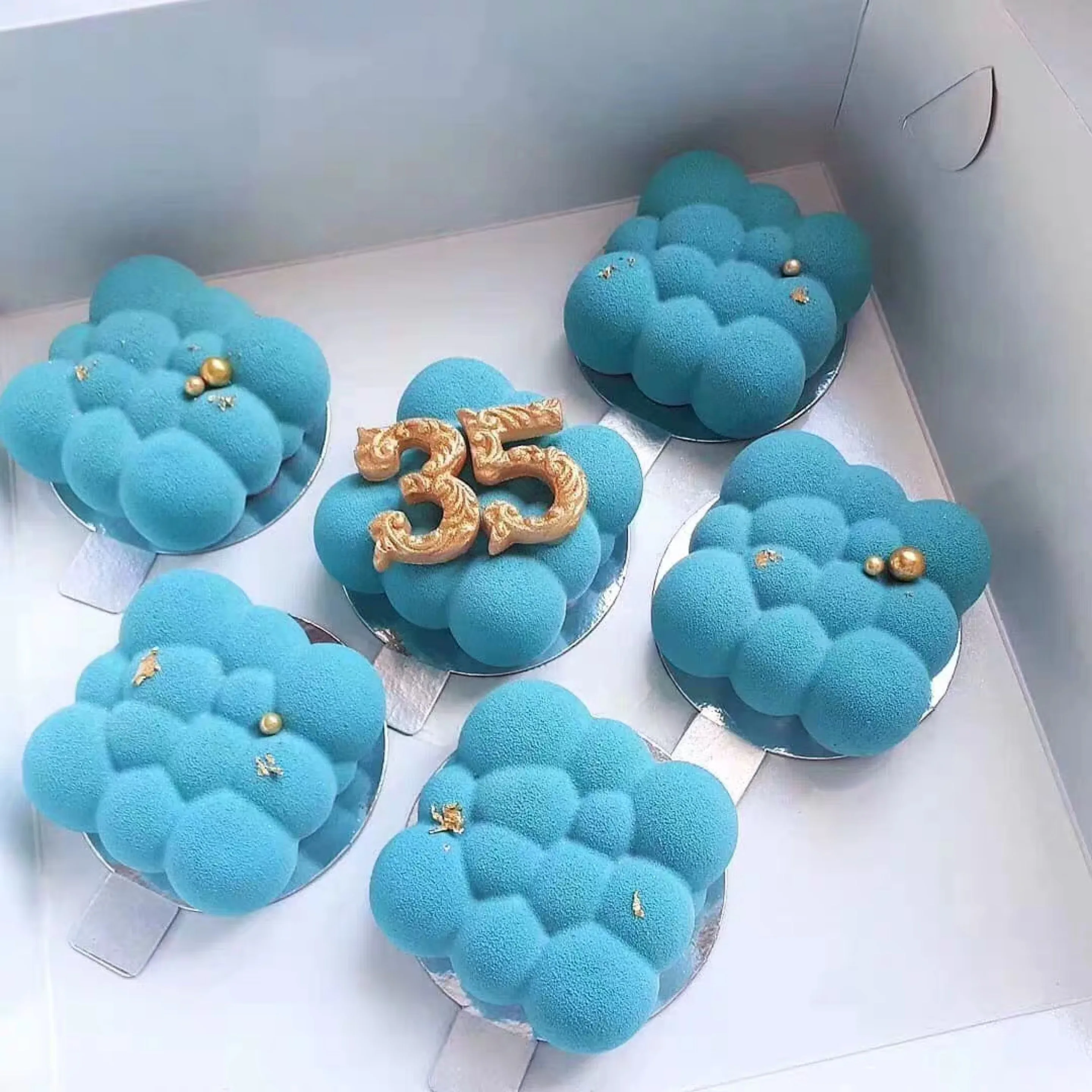 Четыре формы небо облако Плесень Для муссовый торт Кубик Рубика жаропрочная посуда для десерта кондитерского желе; пудинг; шоколад Декор силиконовая форма