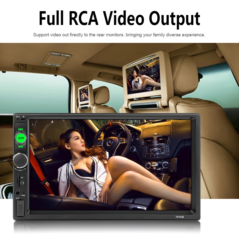  2 din Car Radio Mirror link Android 9 Autoradio Multimedia Player 7'' HD Touch Screen Bluetooth USB