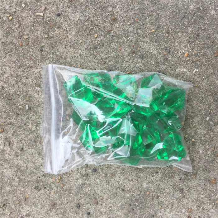 

Wholesale 6 Packs About 1100 Pieces Acrylic Ice Crystals Wedding Decor Green Acrylic Vase Decorations Mixed Color Table Scatter