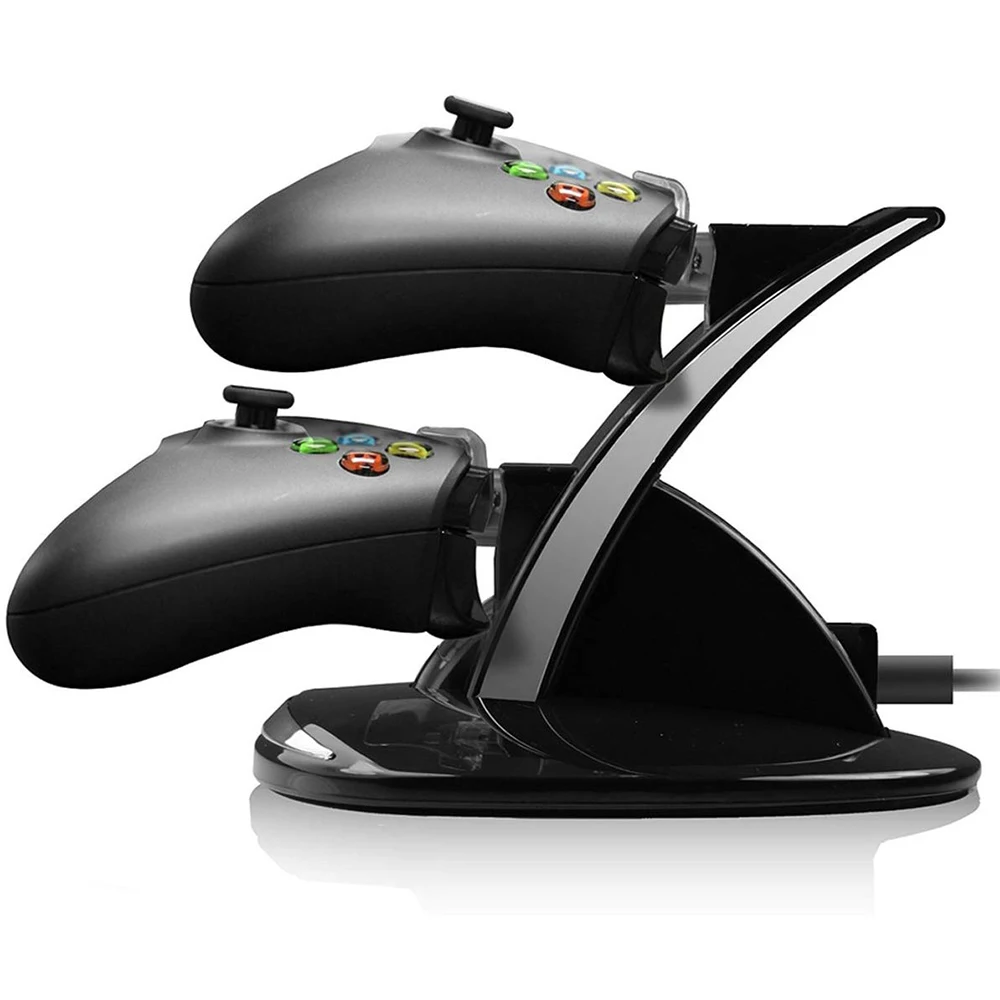 Для Xbox One беспроводной игровой контроллер зарядная станция двойной светодиодный