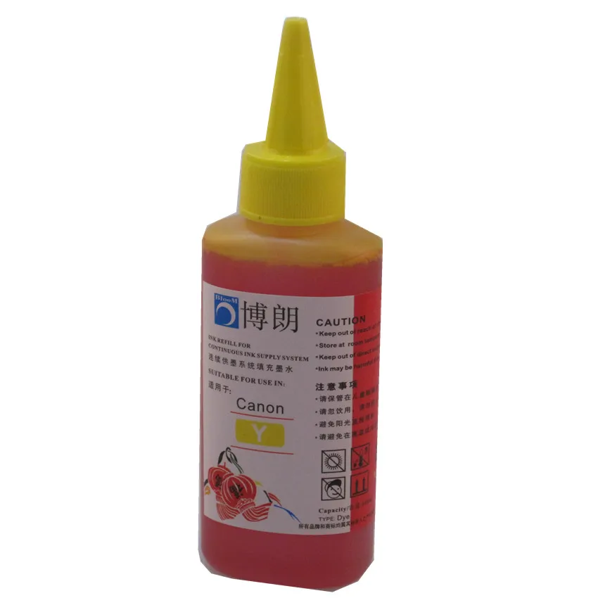 600ml Universal 6 Color dye ink kit 100ML each bottle for Canon PIXMA mg7720 MG7730 MG7740 MG7750 MG7760 MG7770 MG7790 printer