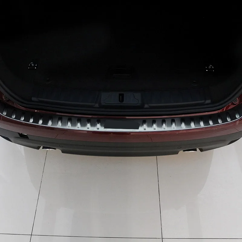 304 задняя дверь из нержавеющей стали бампер порог для багажника декоративная защитная пластина Накладка для Jaguar F-Pace x761
