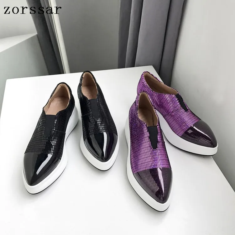 pointed flat loafers