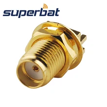 Superbat 10 шт. SMA разъем конец launch Jack Женский Blukhead PCB Mount короткая версия. 063 ''1,6 мм PCB
