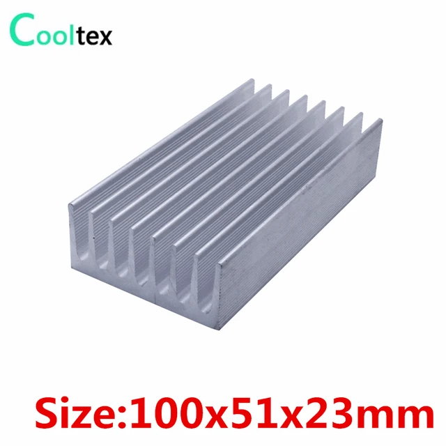 Best Offers (10pcs/lot) 100x51x23mm Aluminum heatsink radiator for chip LED computer 's component  heat dissipation