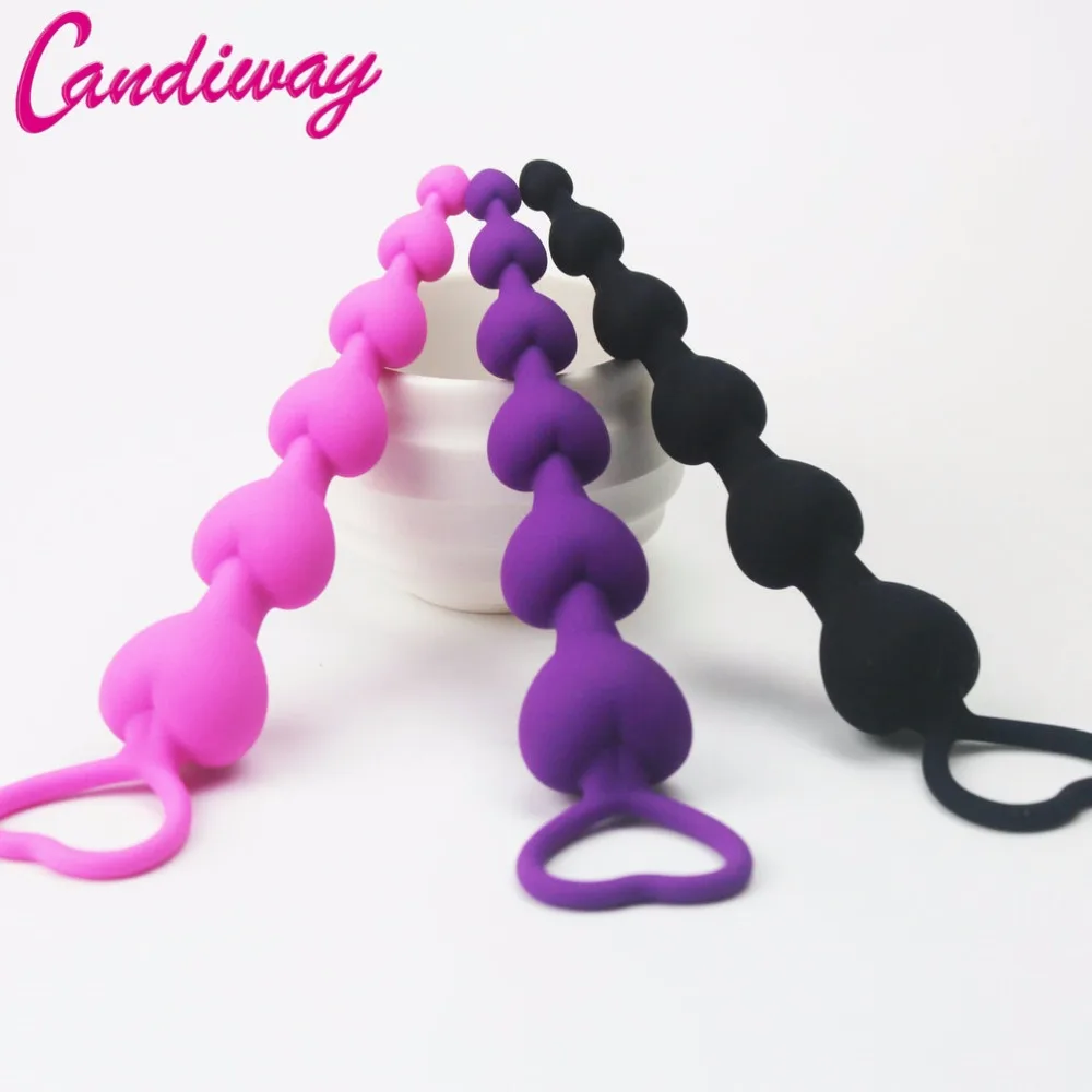 Hot Sale And With Good Comments For Soft Silicone Anal Beads Gourd Type Anal Balls Butt Plug Sex Toy For Woman/man Sex Product - Anal Sex Toys