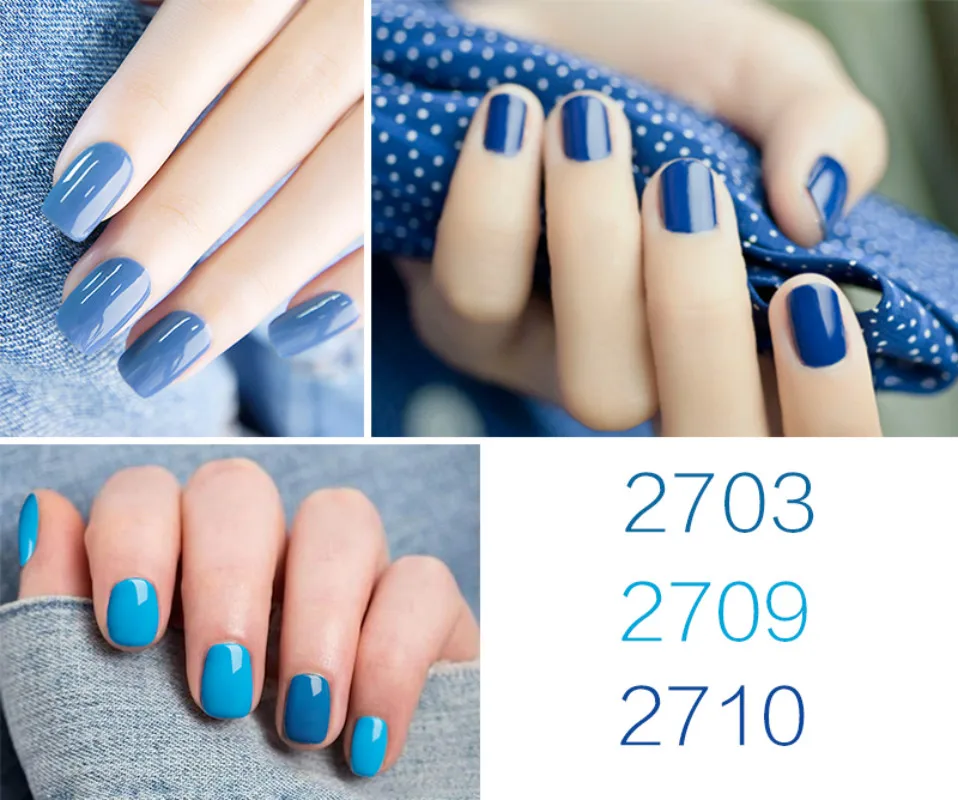 Rosalind 7 мл Гель-лак для ногтей серии Ocean Blue УФ светодиодный Быстросохнущий полуперманентный лак для ногтей для стемпинга