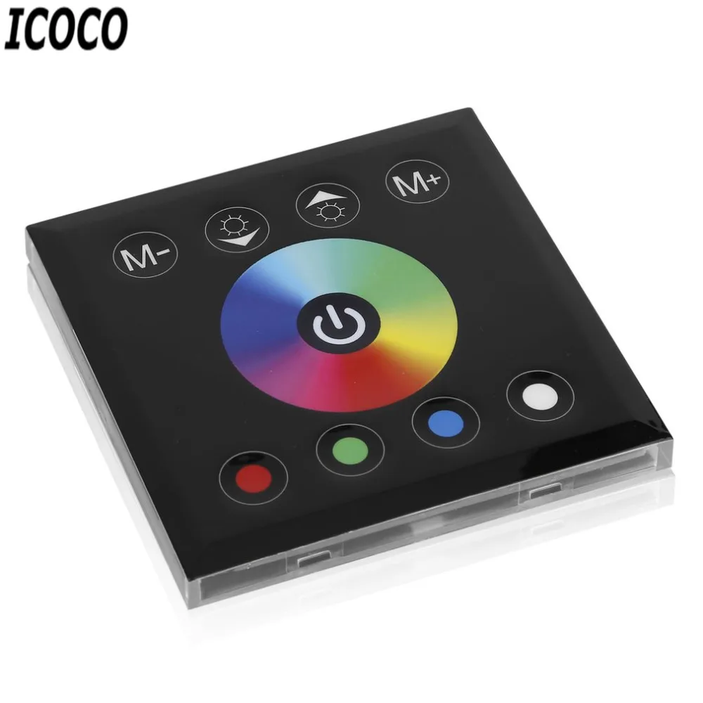 

ICOCO 1pcs 12-24V RGBW Full Color Dimmer Touch Panel Controller For RGB RGBW LED Strip High Quality New Arrival Promotion Sale
