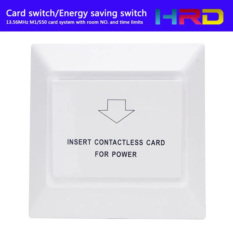 

White Color Special Design For Luxury Hotels Rfid F08 S50 Keycard System function room number and check-in time limits