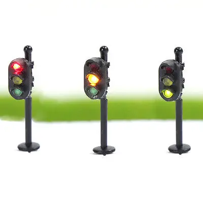 JTD1505RYG 5 шт. дорожные сигналы N масштаб пересечение светодиодный Crosswalk сигнал