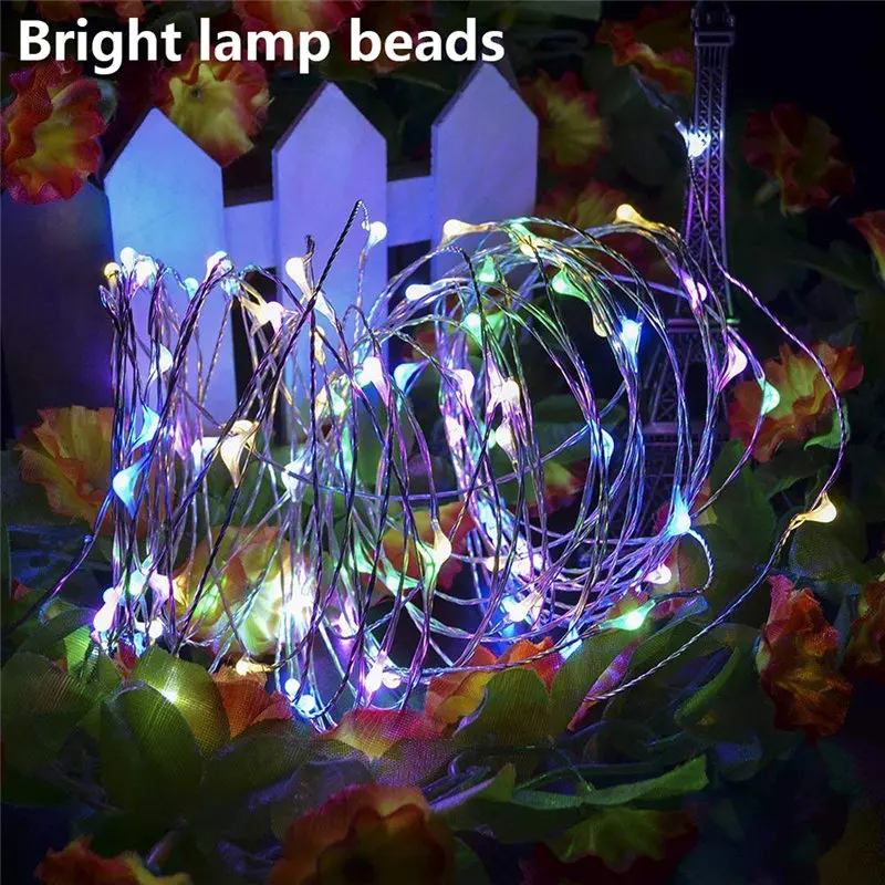 Extra Long 30m 300led Starry String Lights on a Flexible Copper Wire 7 colors choice Decor Lamp string lights set 40JA1110