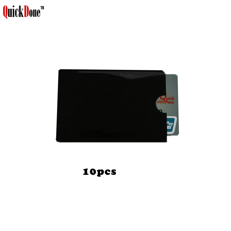 QuickDone Красочные 10 шт./компл. против сканирования RFID блокатор ID карты держатель