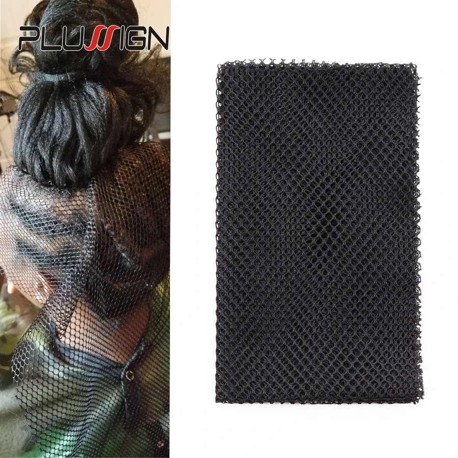 Stretchable Net For Custom Sizing Round Hole Weave Net For Human Hair Black Hair Weaving Net Soft And Strong